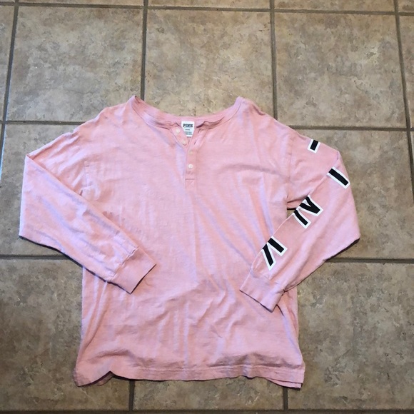PINK Long Lightweight Sleeve Tee - Picture 1 of 1